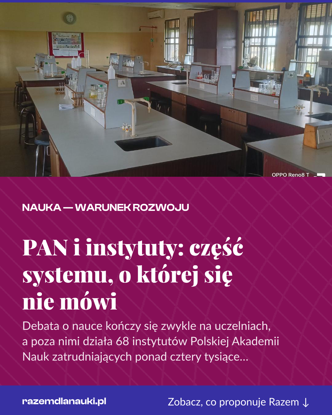 Grafika pionowa do udostępnienia: PAN i instytuty: część systemu, o której się nie mówi
